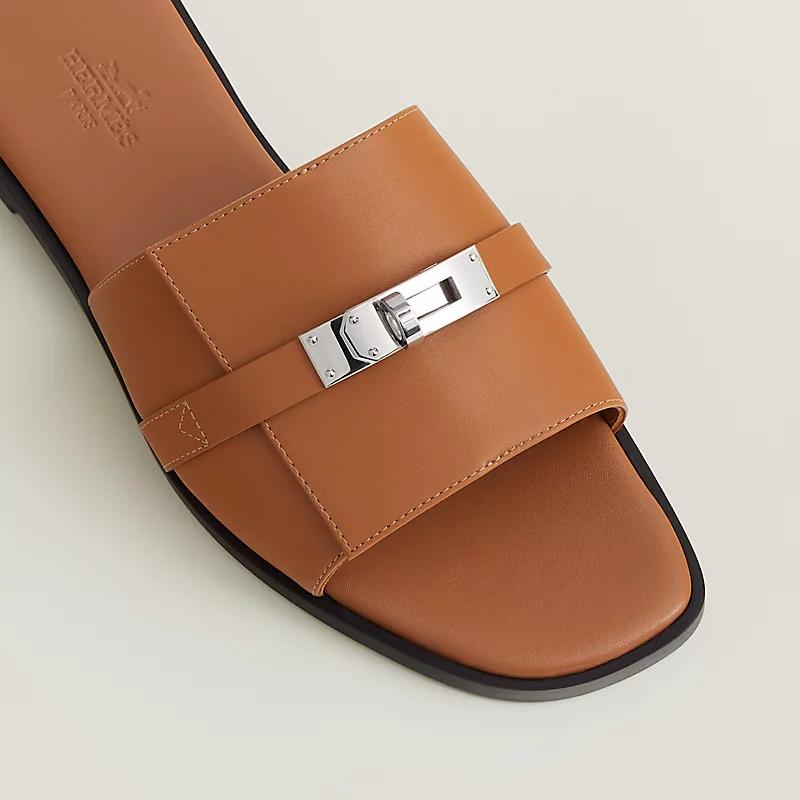 Dép Hermes Giulia Sandal Nữ Nâu